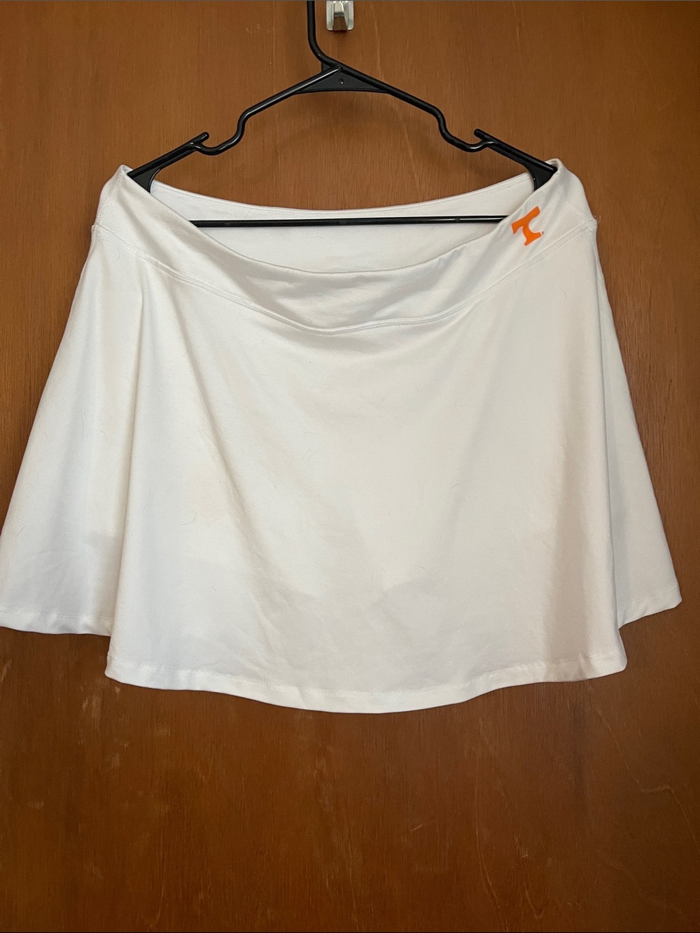 White Tennessee Skort with Orange Power T Accent